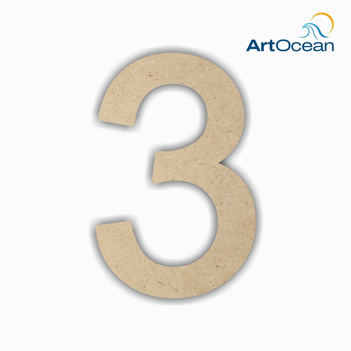 0 to 9 MDF Number Cut-Outs
