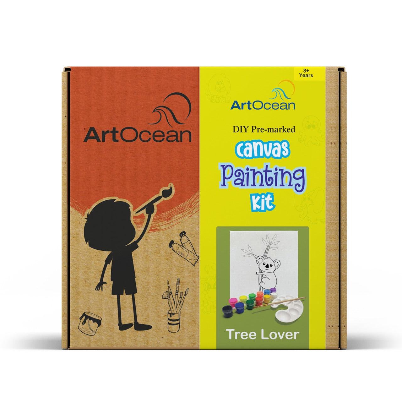 Cute Koala Bear pre-marked canvas color it kit