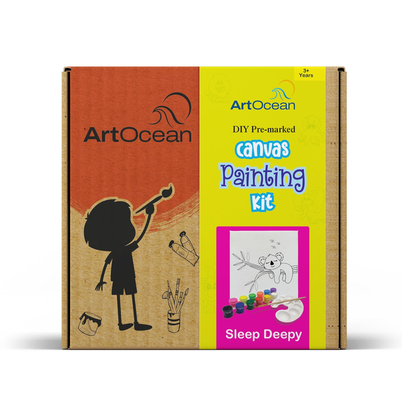 Cute Koala Bear pre-marked canvas color it kit