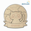 Cute Cat Multi-Layer Customized Name Plate