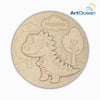 Cute Dinosaur Multi-Layer Customized Name Plate