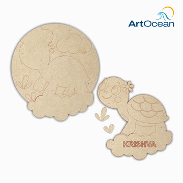 Cute Turtle Multi-Layer Customized Name Plate