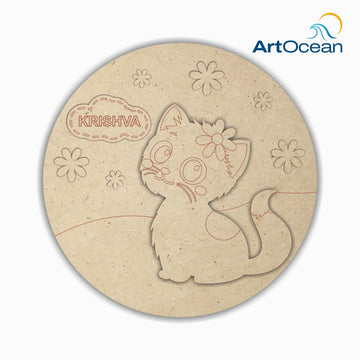 Cute Cat Multi-Layer Customized Name Plate