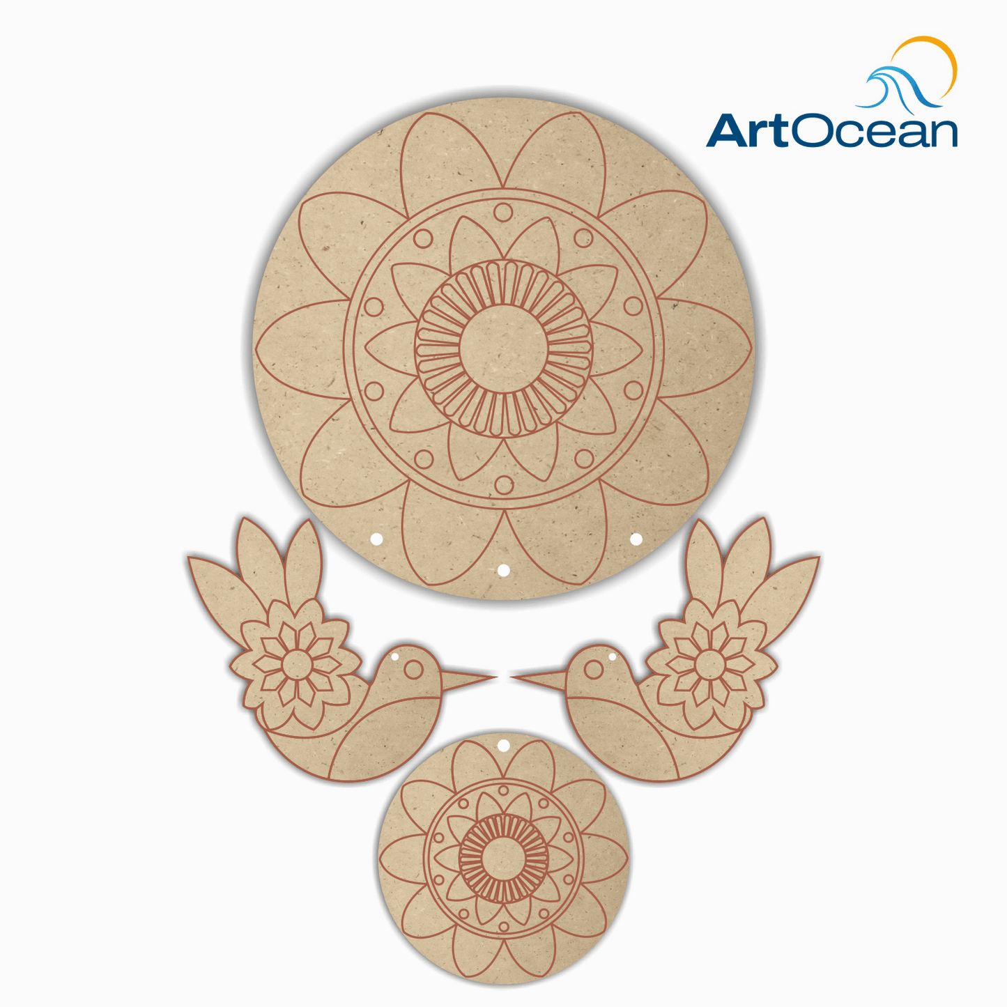 DIY Pre-marked MDF Dream catcher Painting Kit