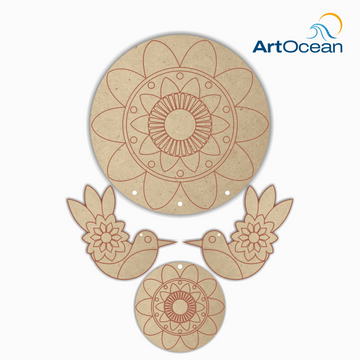 DIY Pre-marked MDF Dream catcher Painting Kit