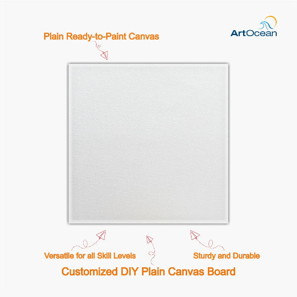 Plain Square DIY Canvas Board for Painting