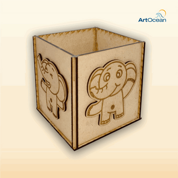 DIY Pre-marked MDF Pencil Stand Painting Kit