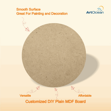 Plain MDF Round Base for Painting