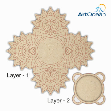 Pre-marked MDF Multi-Layer Tea Light Holder_3