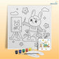 Painting Cat pre-marked canvas color it kit