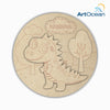 Cute Dinosaur Multi-Layer Customized Name Plate