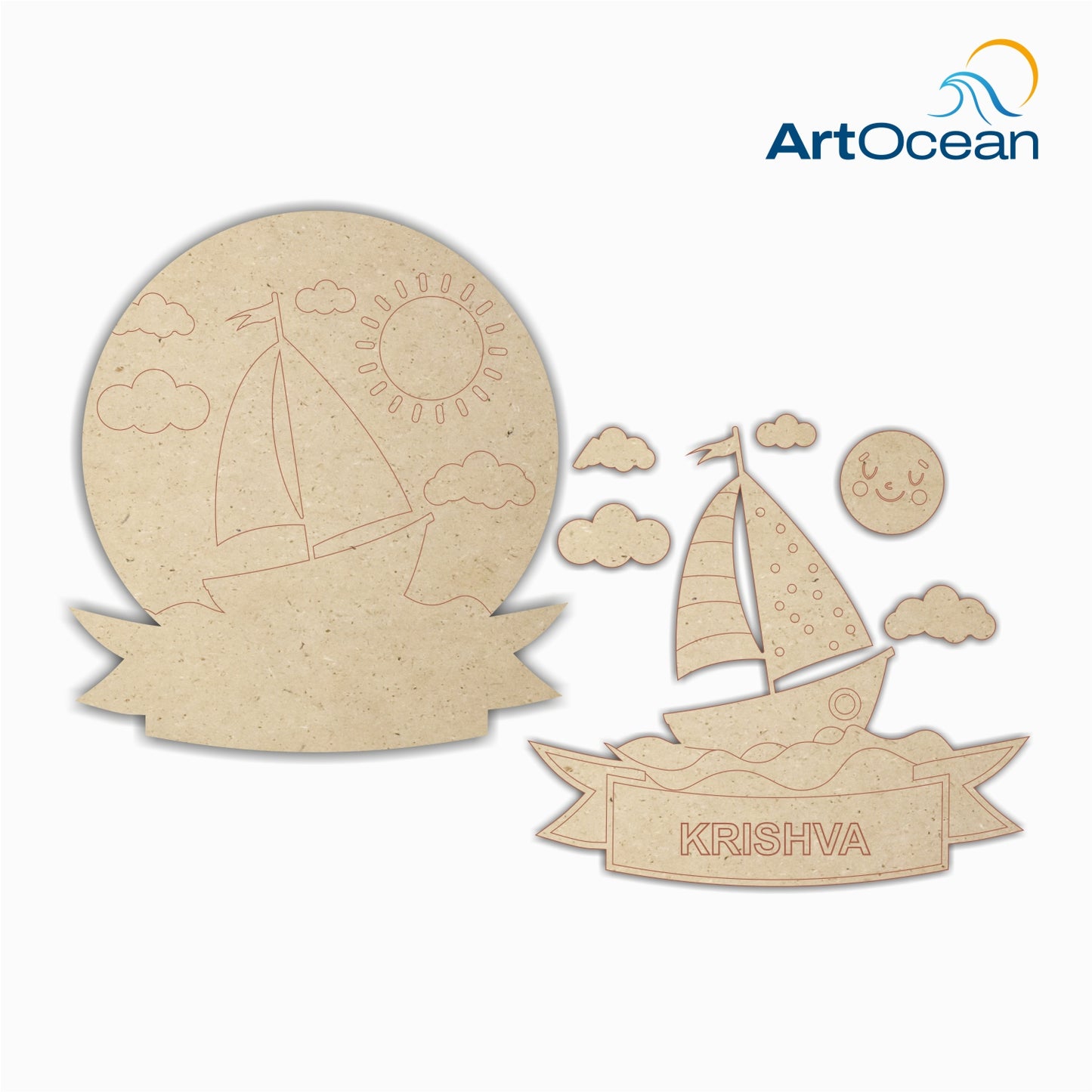 Boat Multi-Layer Customized Name Plate