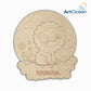 Cute Lion Multi-Layer Customized Name Plate
