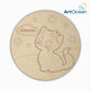 Cute Cat Multi-Layer Customized Name Plate