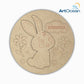 Cute Rabbit Multi-Layer Customized Name Plate