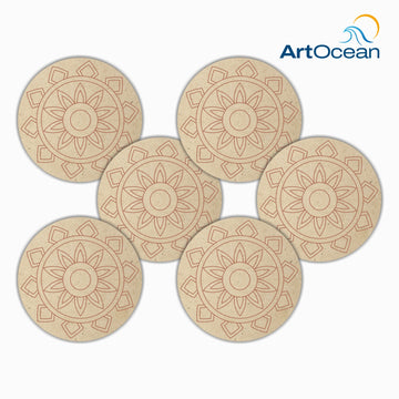 MDF Pre-marked Coasters_3_(6Pcs)