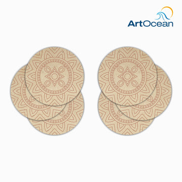 MDF Pre-marked Coasters_4_(6Pcs)