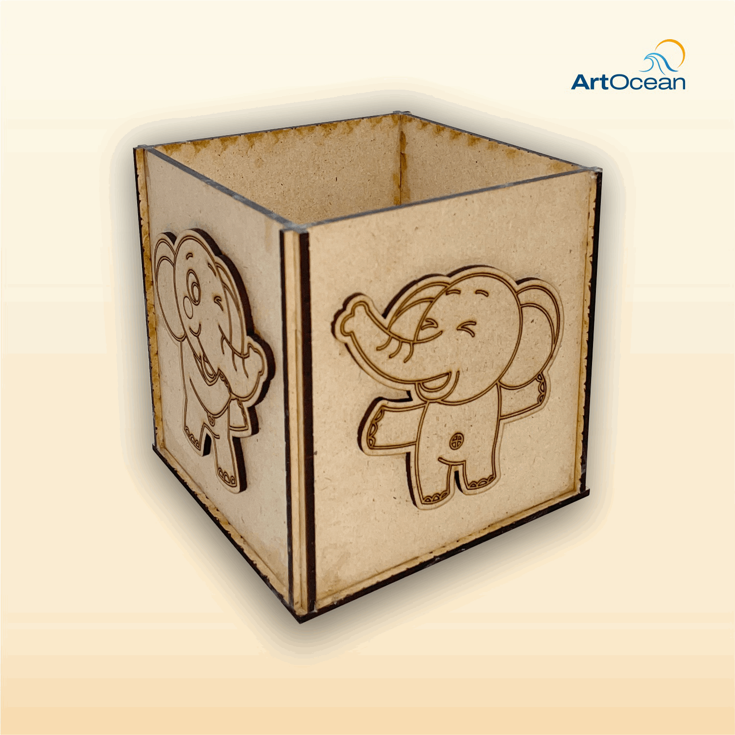 DIY Pre-marked MDF Pencil Stand Painting Kit