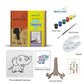 Cute Elephant pre-marked canvas color it kit