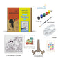 Cute Dinosaur pre-marked canvas color it kit