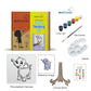 Cute Elephant pre-marked canvas color it kit