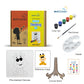 Cute Giraffe pre-marked canvas color it kit