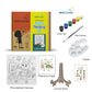 Painting Cat pre-marked canvas color it kit