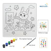 Painting Cat pre-marked color it kit canvas